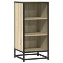 skab 35,5x35x76 cm konstrueret træ og metal sonoma-eg