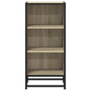 skab 35,5x35x76 cm konstrueret træ og metal sonoma-eg