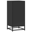 skuffeskab 35,5x35x76 cm konstrueret træ og metal sort