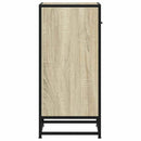 skab 35,5x35x76 cm konstrueret træ og metal sonoma-eg