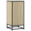 skab 35,5x35x76 cm konstrueret træ og metal sonoma-eg
