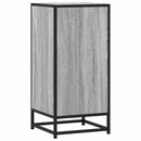 skab 35,5x35x76 cm konstrueret træ og metal grå sonoma-eg