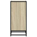 skab 35,5x35x76 cm konstrueret træ og metal sonoma-eg