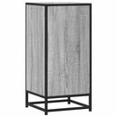 skab 35,5x35x76 cm konstrueret træ og metal grå sonoma-eg