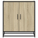 skab 68x35x76 cm konstrueret træ og metal sonoma-eg