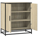 skab 68x35x76 cm konstrueret træ og metal sonoma-eg