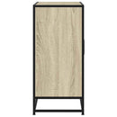 skab 68x35x76 cm konstrueret træ og metal sonoma-eg