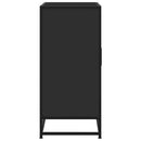 skuffeskab 68x35x76 cm konstrueret træ og metal sort