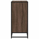 skab 68x35x76 cm konstrueret træ og metal brun egetræsfarve