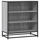skab 68x35x76 cm konstrueret træ og metal grå sonoma-eg