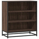 skab 68x35x76 cm konstrueret træ og metal brun egetræsfarve