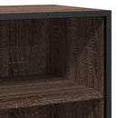 skab 68x35x76 cm konstrueret træ og metal brun egetræsfarve