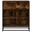 skab 68x35x76 cm konstrueret træ røget egetræsfarve