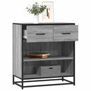 skab 68x35x76 cm konstrueret træ grå sonoma-eg