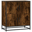skab 68x35x76 cm konstrueret træ røget egetræsfarve