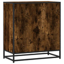 skab 68x35x76 cm konstrueret træ røget egetræsfarve
