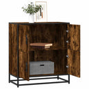 skab 68x35x76 cm konstrueret træ røget egetræsfarve