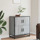 skab 68x35x76 cm konstrueret træ grå sonoma-eg