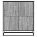 skab 68x35x76 cm konstrueret træ grå sonoma-eg