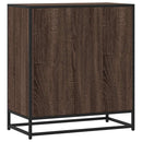 skuffeskab 68x35x76 cm konstrueret træ brun egetræsfarve