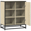 skab 62x35x76 cm konstrueret træ røget egetræsfarve