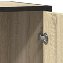 skab 62x35x76 cm konstrueret træ røget egetræsfarve