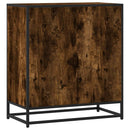 skab 68x35x76 cm konstrueret træ røget egetræsfarve