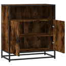 skab 68x35x76 cm konstrueret træ røget egetræsfarve