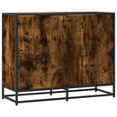 skænk 94x35x76 cm konstrueret træ røget egetræsfarve