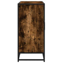 skænk 94x35x76 cm konstrueret træ røget egetræsfarve