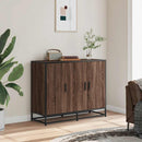 skab 94x35x76 cm konstrueret træ brun egetræsfarve