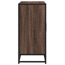 skab 94x35x76 cm konstrueret træ brun egetræsfarve