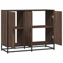 skab 94x35x76 cm konstrueret træ brun egetræsfarve
