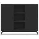skænk 92x35x76 cm konstrueret træ sort