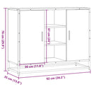 skænk 92x35x76 cm konstrueret træ sort