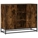 skænk 92x35x76 cm konstrueret træ røget egetræsfarve