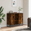 skænk 92x35x76 cm konstrueret træ røget egetræsfarve