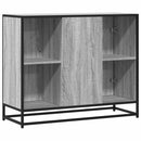 skænk 92x35x76 cm konstrueret træ grå sonoma-eg