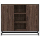 skænk 92x35x76 cm konstrueret træ brun egetræsfarve