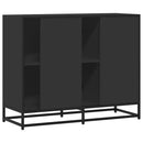 skænk 92x35x76 cm konstrueret træ sort