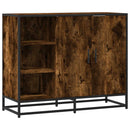skænk 92x35x76 cm konstrueret træ røget egetræsfarve