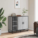 skænk 92x35x76 cm konstrueret træ grå sonoma-eg