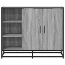 skænk 92x35x76 cm konstrueret træ grå sonoma-eg