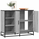 skænk 92x35x76 cm konstrueret træ grå sonoma-eg