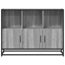 skænk 100x35x76 cm konstrueret træ grå sonoma-eg