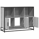 skænk 100x35x76 cm konstrueret træ grå sonoma-eg