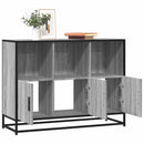 skænk 100x35x76 cm konstrueret træ grå sonoma-eg