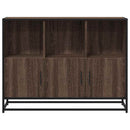 skænk 100x35x76 cm konstrueret træ brun egetræsfarve
