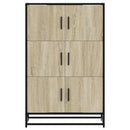 skab 68x35x106,5 cm konstrueret træ og metal sonoma-eg