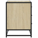skuffeskab 70x41x56 cm konstrueret træ sonoma-egetræsfarvet